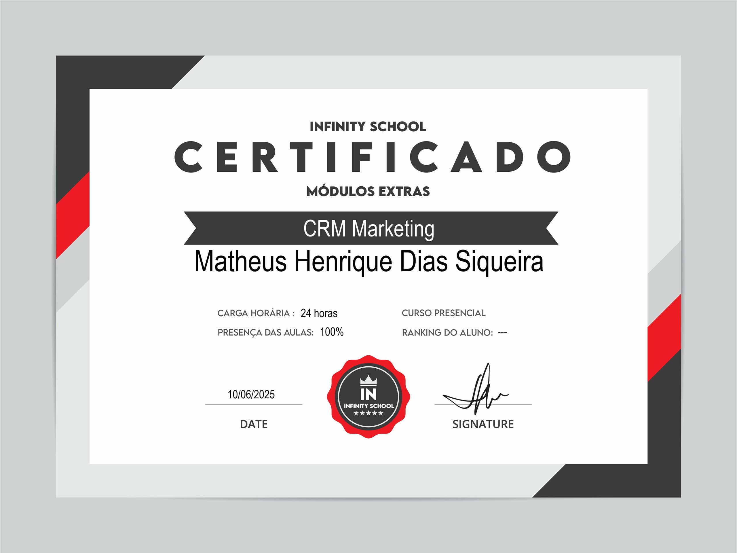 CRM and Marketing - Infinity School