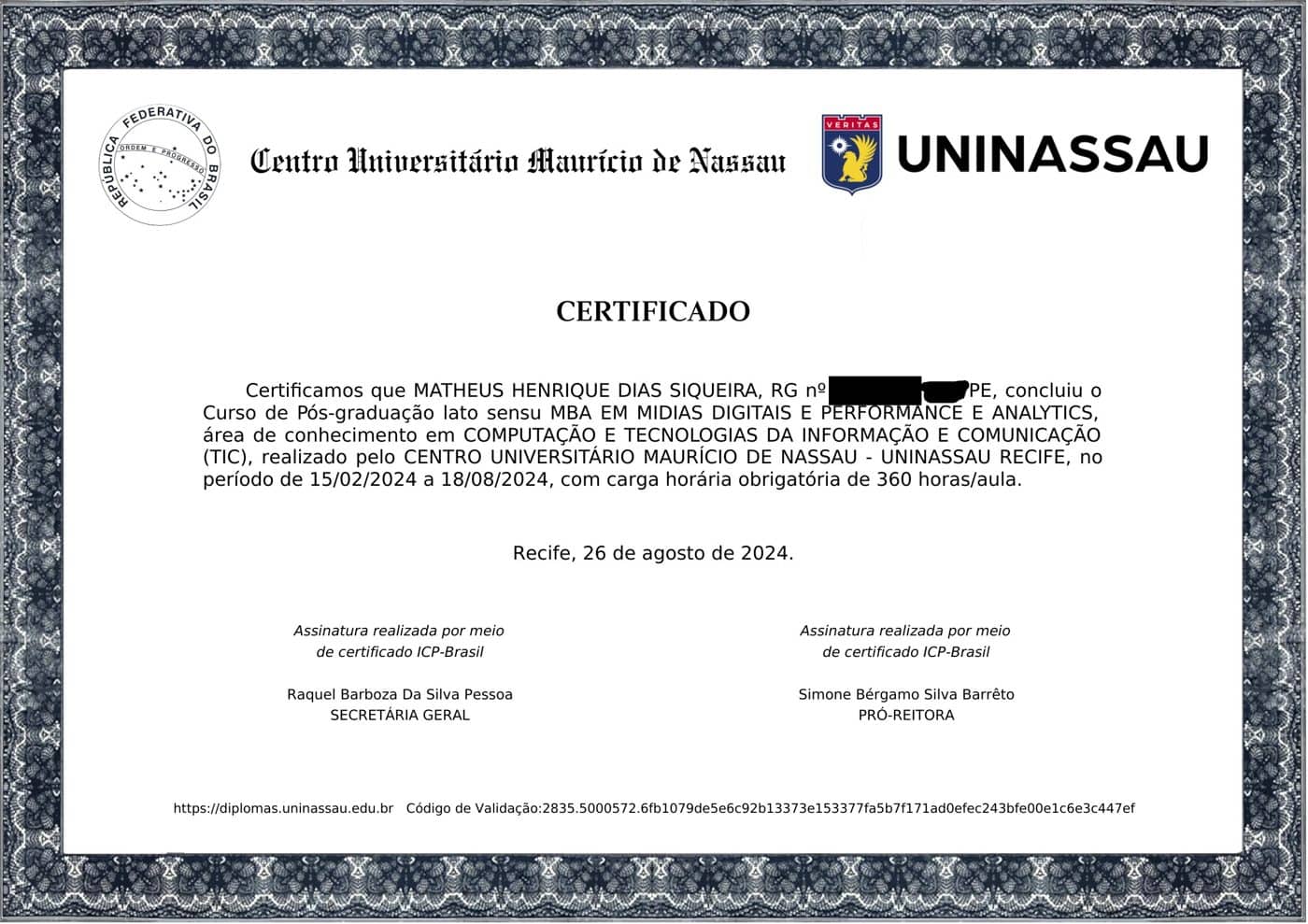 MBA in Digital Media, Performance, and Analytics - UNINASSAU